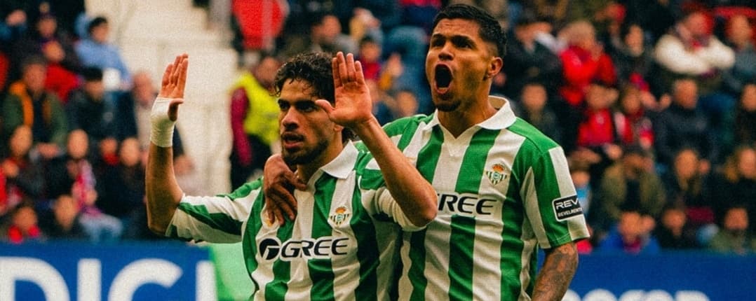 Con seis sudamericanos en el Betis, empate final ante Osasuna en España
