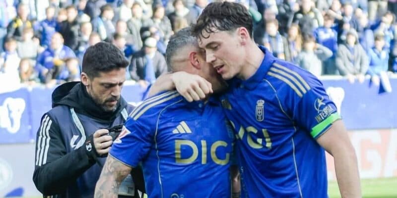 Uruguayo Viñas le da un triunfo esperanzador al Real Oviedo, ante el Sevilla