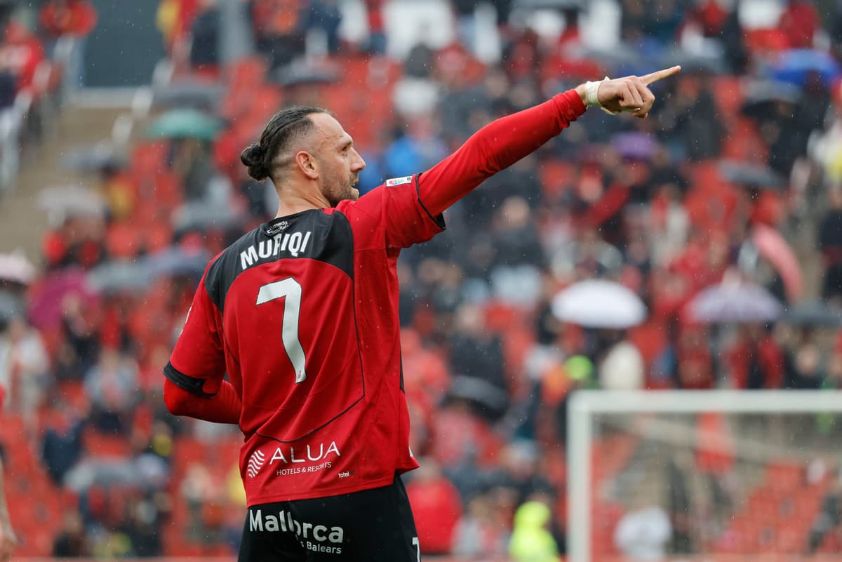 Compañero del colombiano Mojica en el Mallorca,  Muriqi, a 2 goles de Mbappé