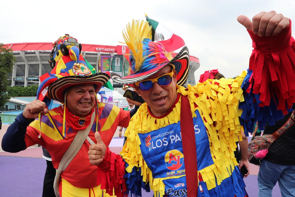 COLOMBIA EN MÉXICO Guadalajara, en ambiente festivo, con la afición cafetera