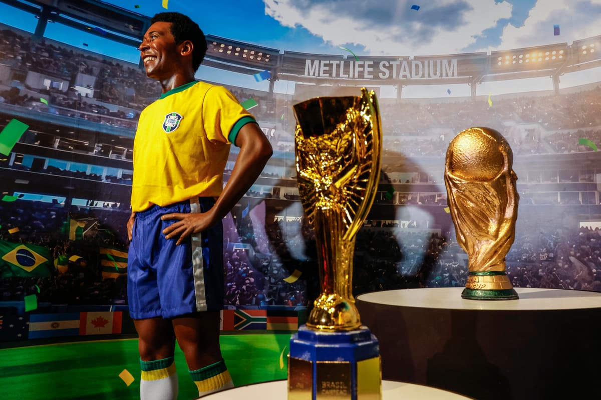 ESTATUA Museo de cera de Río de Janeiro presenta un Pelé, la semana antes del Mundial