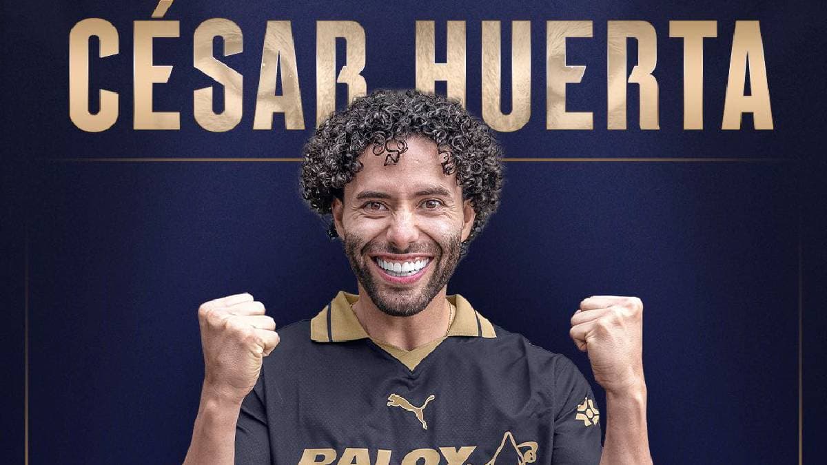 ¡DE VUELTA A CASA! El mexicano César Huerta regresa a Pumas