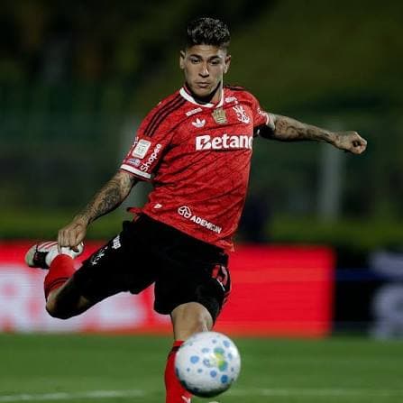 El colombiano Jorge Carrascal durante un partido de Brasileirão.
