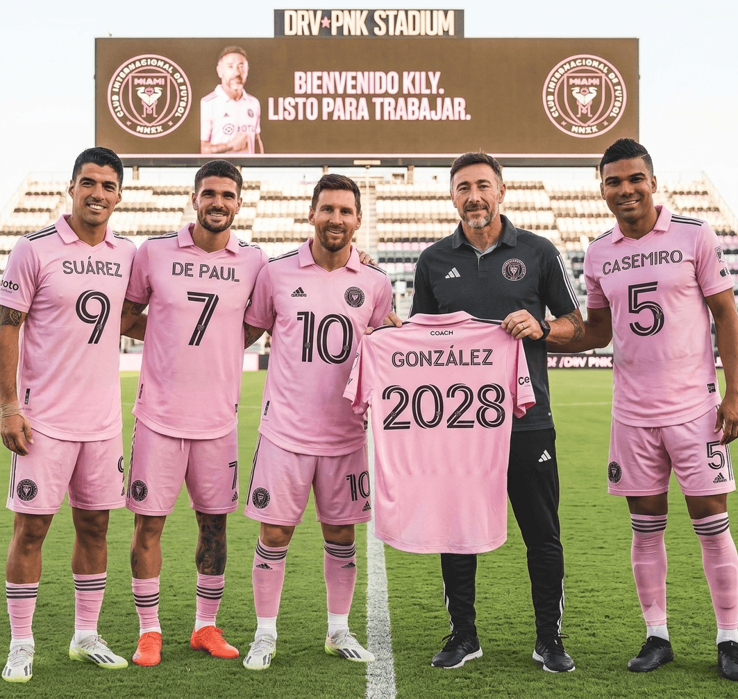 ¡NUEVO BANQUILLO! el argentino González toma el mando del Inter Miami hasta 2028