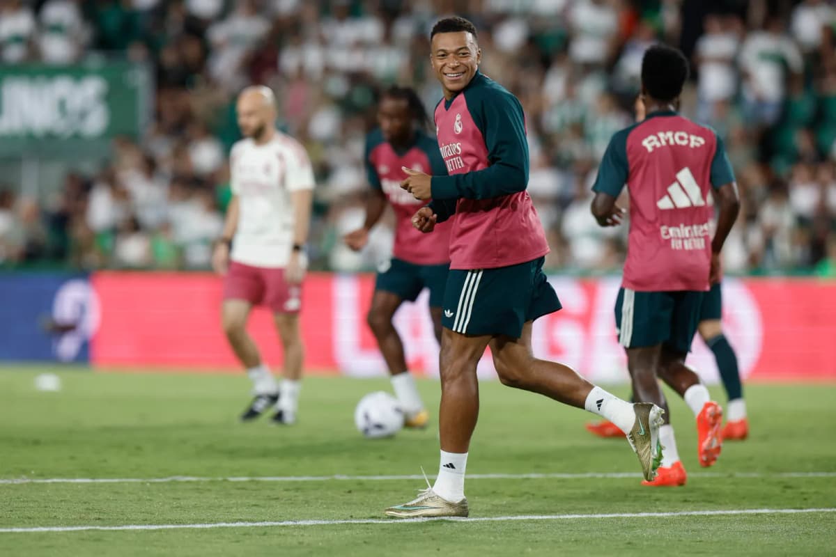 Fotografía del pasado 15 de septiembre, en la que puede verse al delantero francés del Real Madrid Kylian Mbappé antes de un partido.