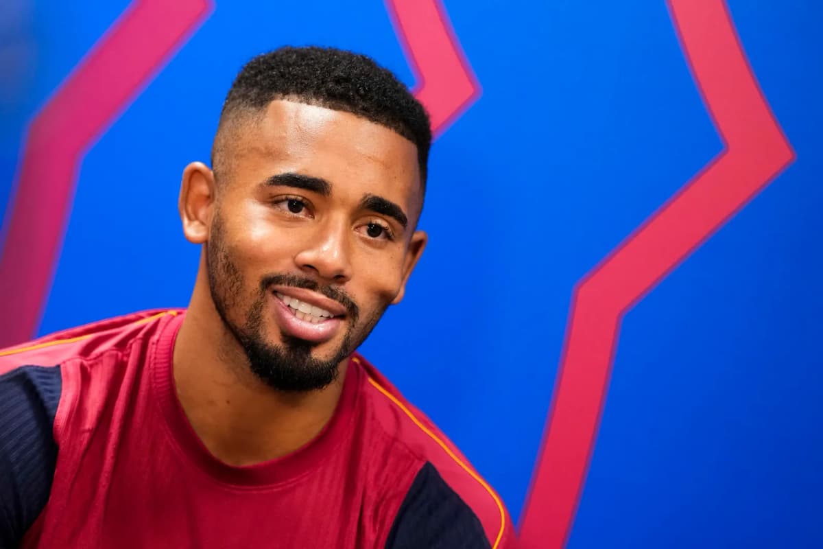 El delantero brasileño del Barcelona Gabriel Jesus, durante la entrevista con la Agencia EFE.
