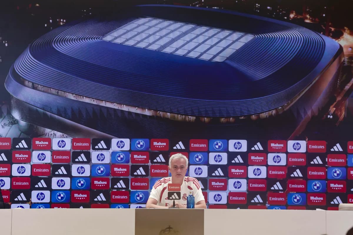 Fotografía del pasado 11 de septiembre, en la que puede verse al entrenador del Real Madrid Jose Mourinho, durante una rueda de prensa.