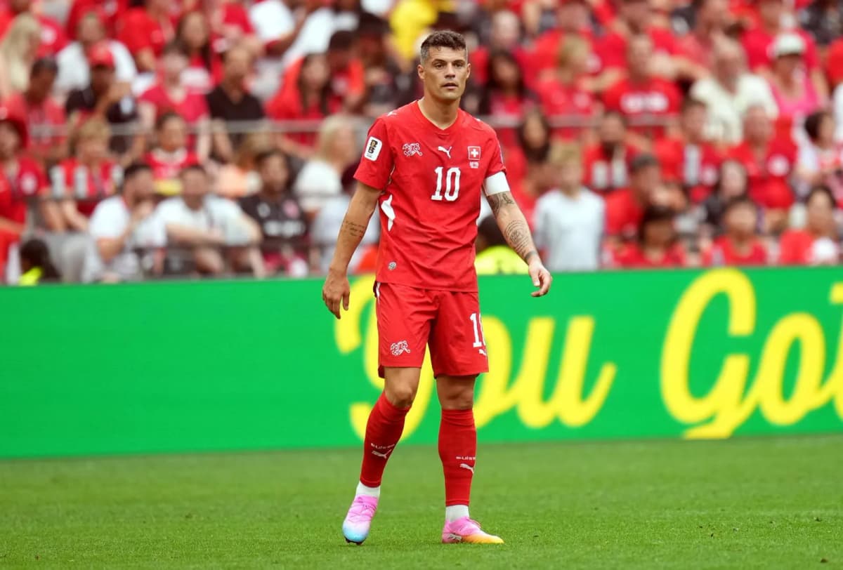 Fotografía del pasado 24 de junio, en la que puede verse al futbolista suizo Granit Xhaka, durante un partido del Mundial de Estados Unidos, México y Canadá.