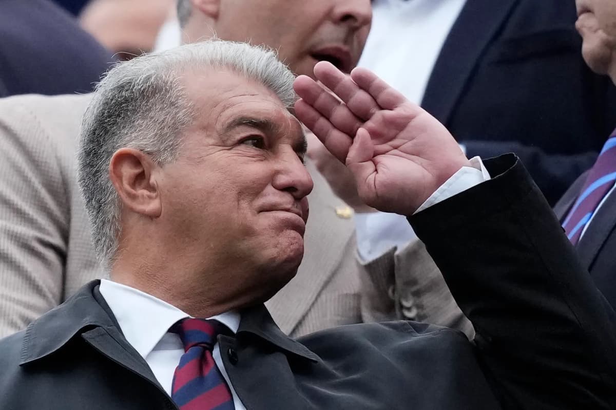 El presidente del Barcelona, Joan Laporta.
