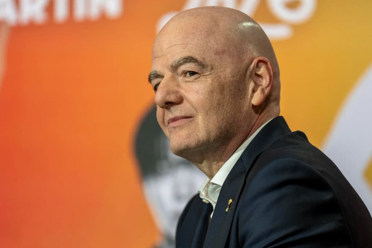 El suizo Gianni Infantino, presidente de la FIFA, durante un acto oficial del organismo rector del fútbol mundial.