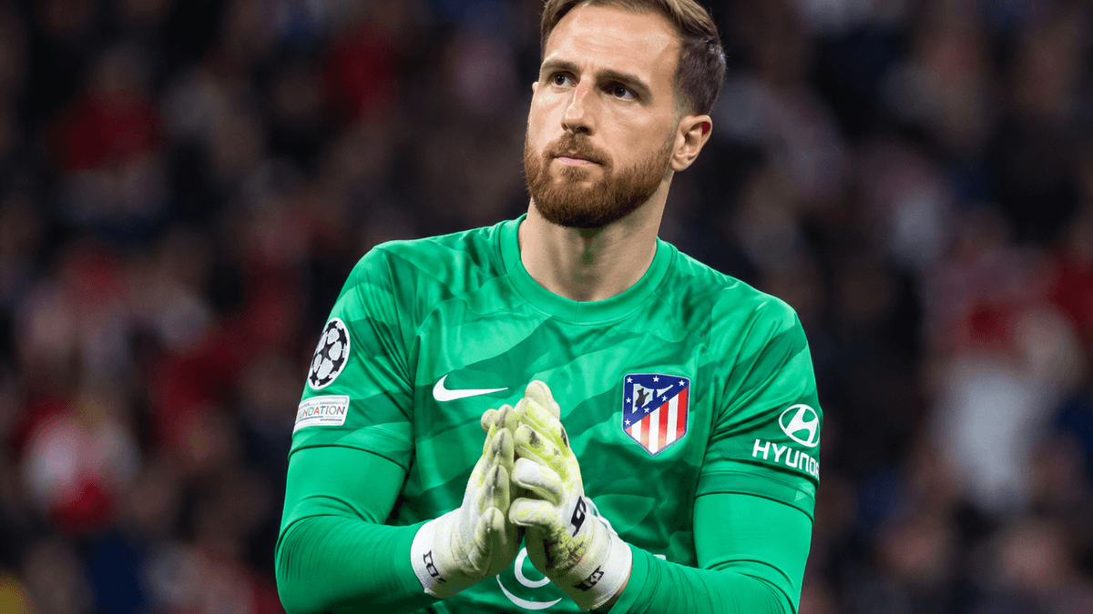 Jan Oblak, portero del Atlético de Madrid, durante un partido de la Liga de Campeones ante el Manchester United.