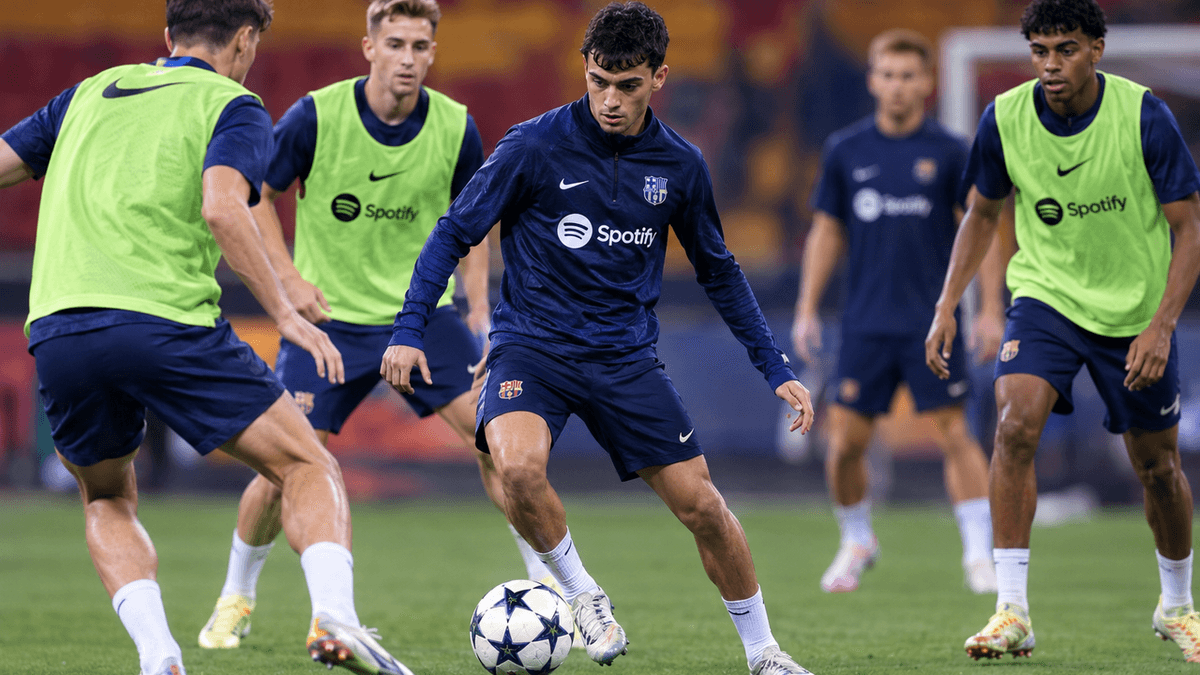 Los jugadores del Barcelona se preparan para afrontar su visita al Galatasaray en Estambul, en un duelo clave de la Liga de Campeones.