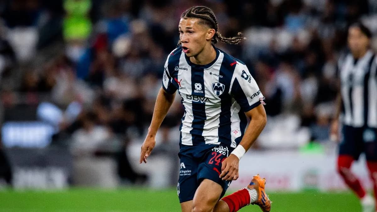 El mexicoestadounidense Paxon Ruffin, joven mediocampista de Monterrey, durante su debut en la Liga MX ante Pachuca.