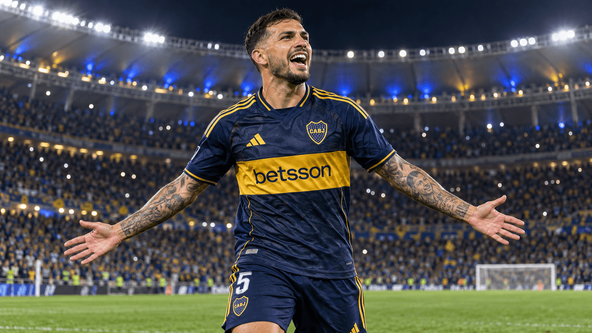 El argentino Leandro Paredes, mediocampista de Boca Juniors y protagonista en la Copa Sudamericana.