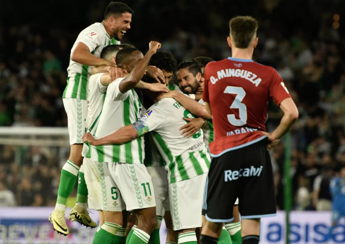2-1. El Betis se reengancha a la lucha por Europa y el Celta sigue muy cerca del peligro