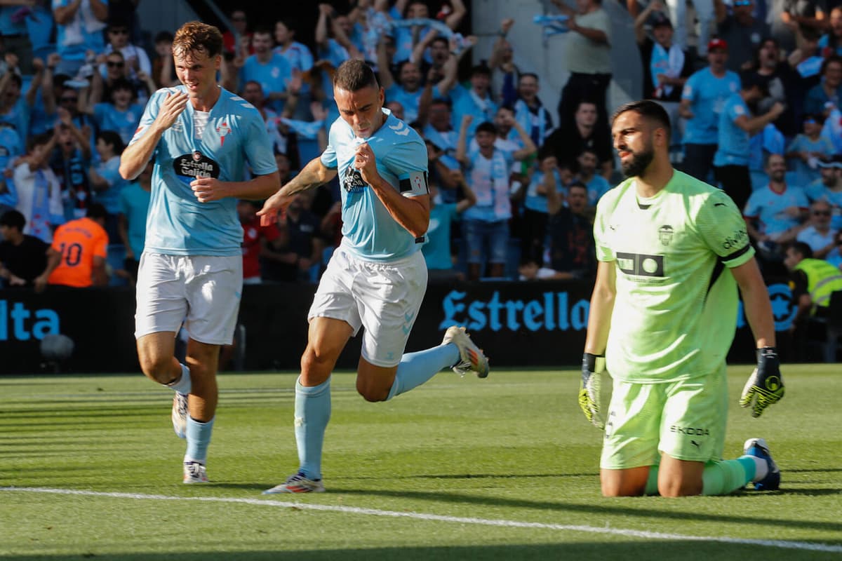 3-1. El Celta duerme líder tras remontar al Valencia con un fútbol vertical