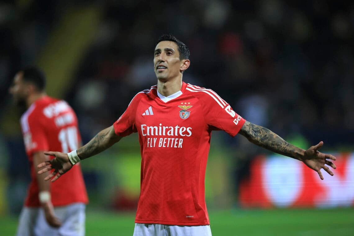 0-2. Argentino Di María marca y da alas al Benfica