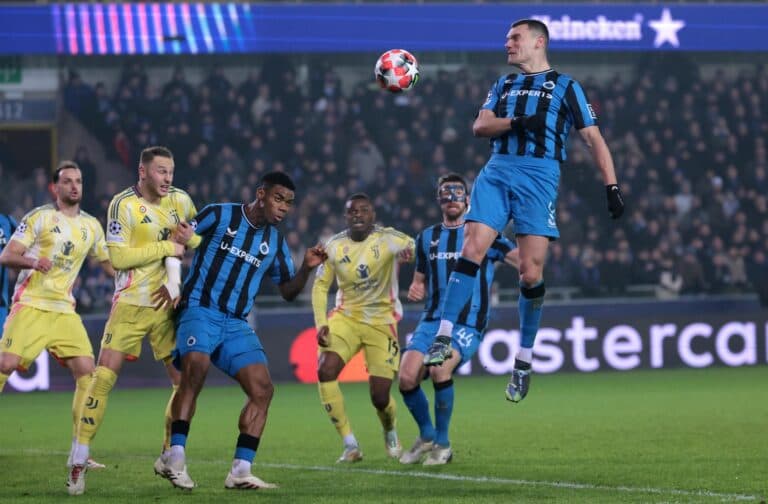 Juventus con un flojo argentino González no pasa del empate ante Brujas