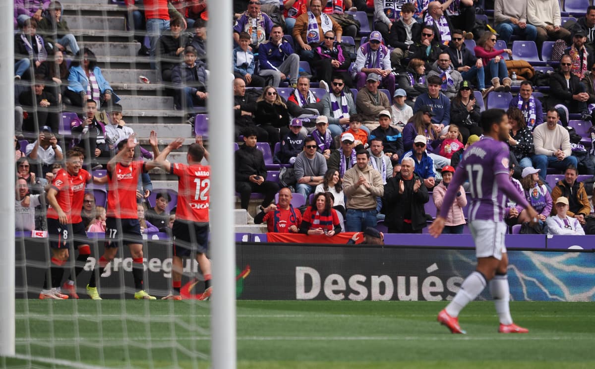 El Real Valladolid del venezolano Machis, a punto del descenso matemático