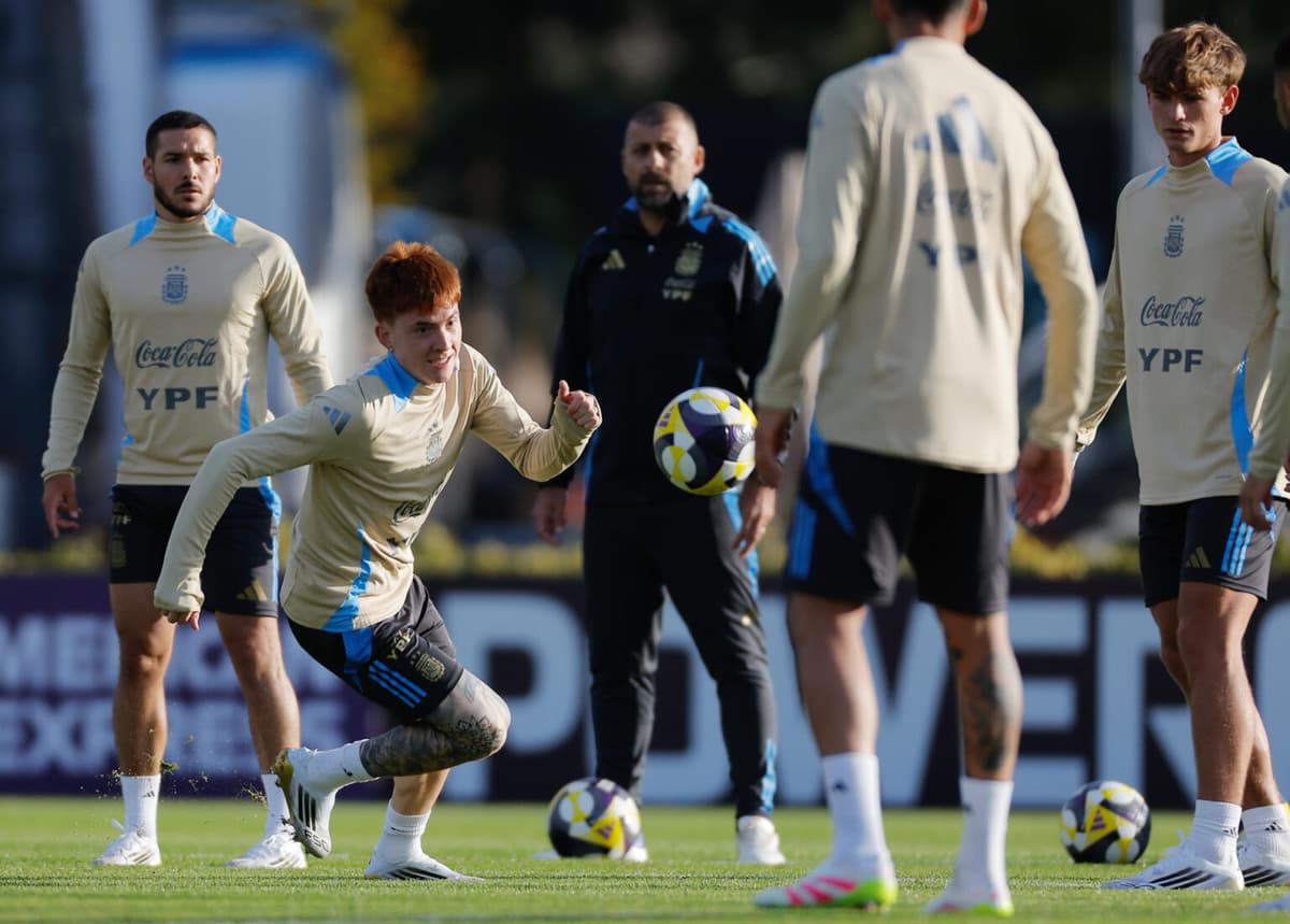 A la espera de Mac Allister y con Otamendi en duda, Argentina espera por Venezuela