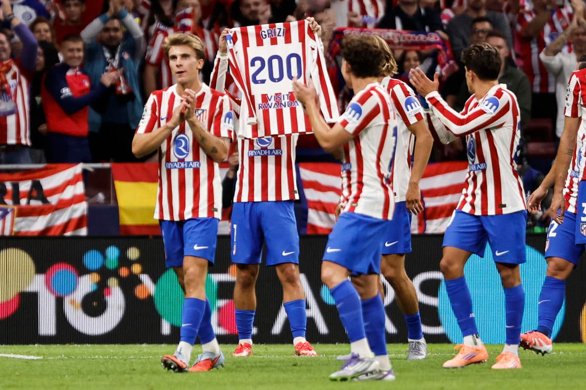 Griezmann alcanza su gol número 200 como jugador del Atlético de Madrid