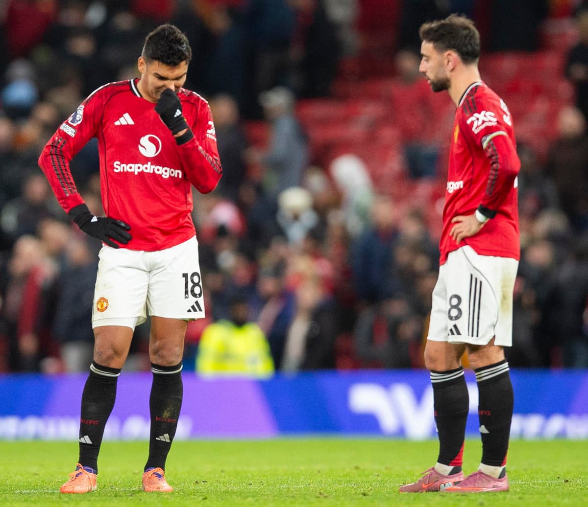 Los brasileños Casemiro y Cunha, no levantan cabeza con el United