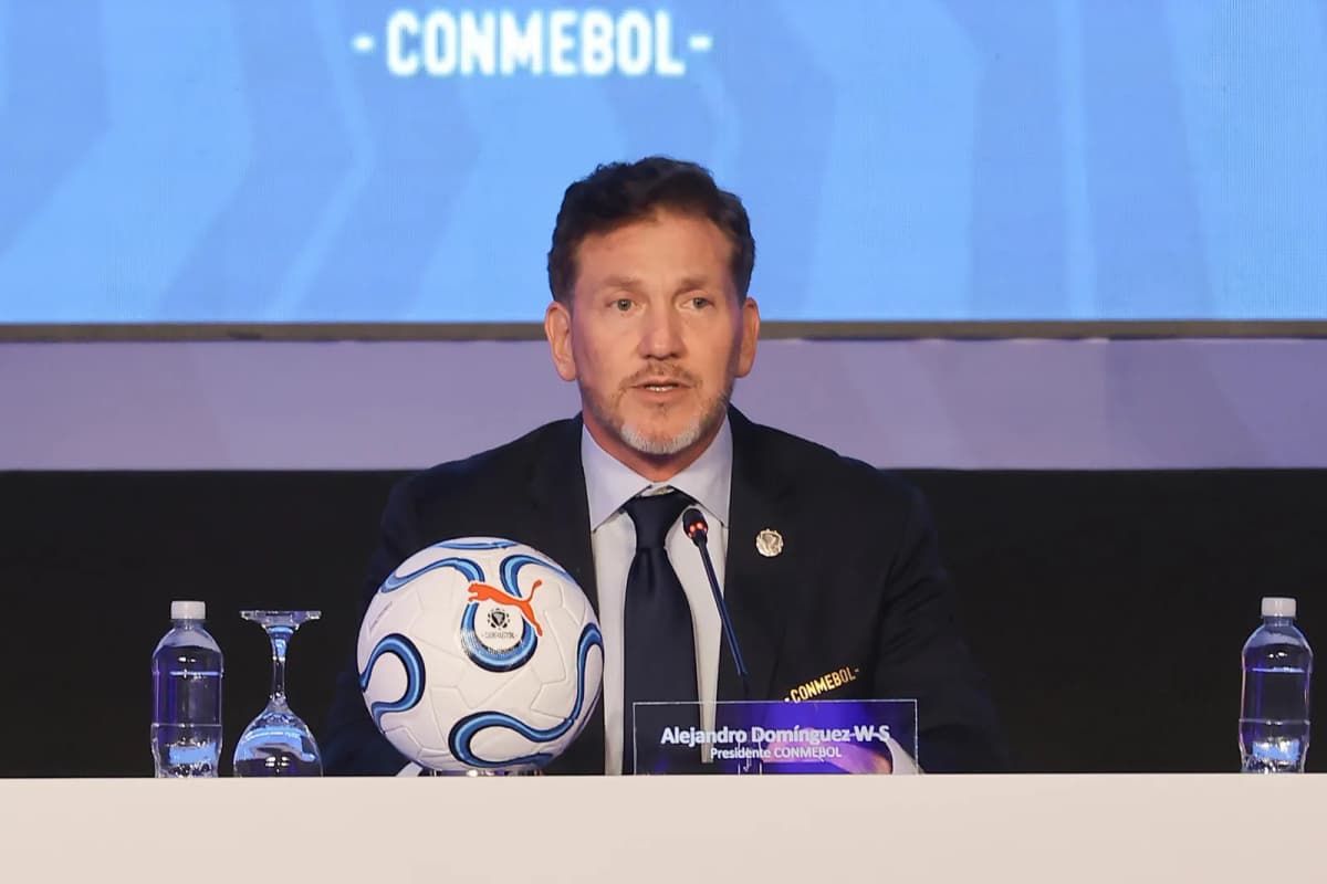 El presidente de la Conmebol, Alejandro Domínguez.