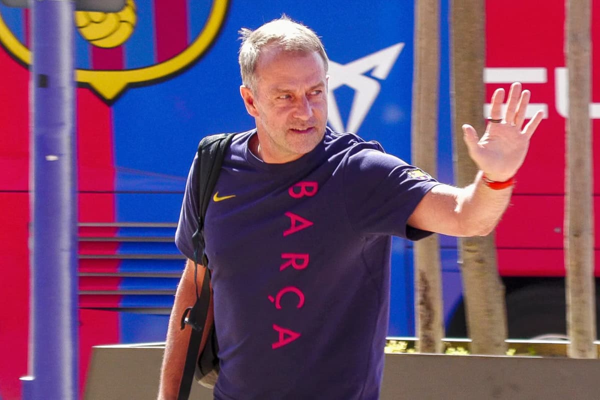 El entrenador del Barcelona, Hansi Flick,en foto de archivo de David Arjona . EFE