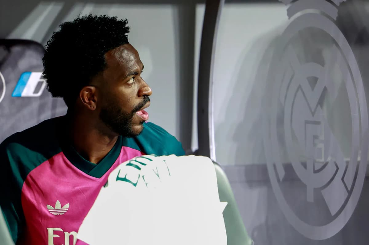 Sanción a Vinícius: el delantero brasileño del Real Madrid durante un partido en el Santiago Bernabéu.