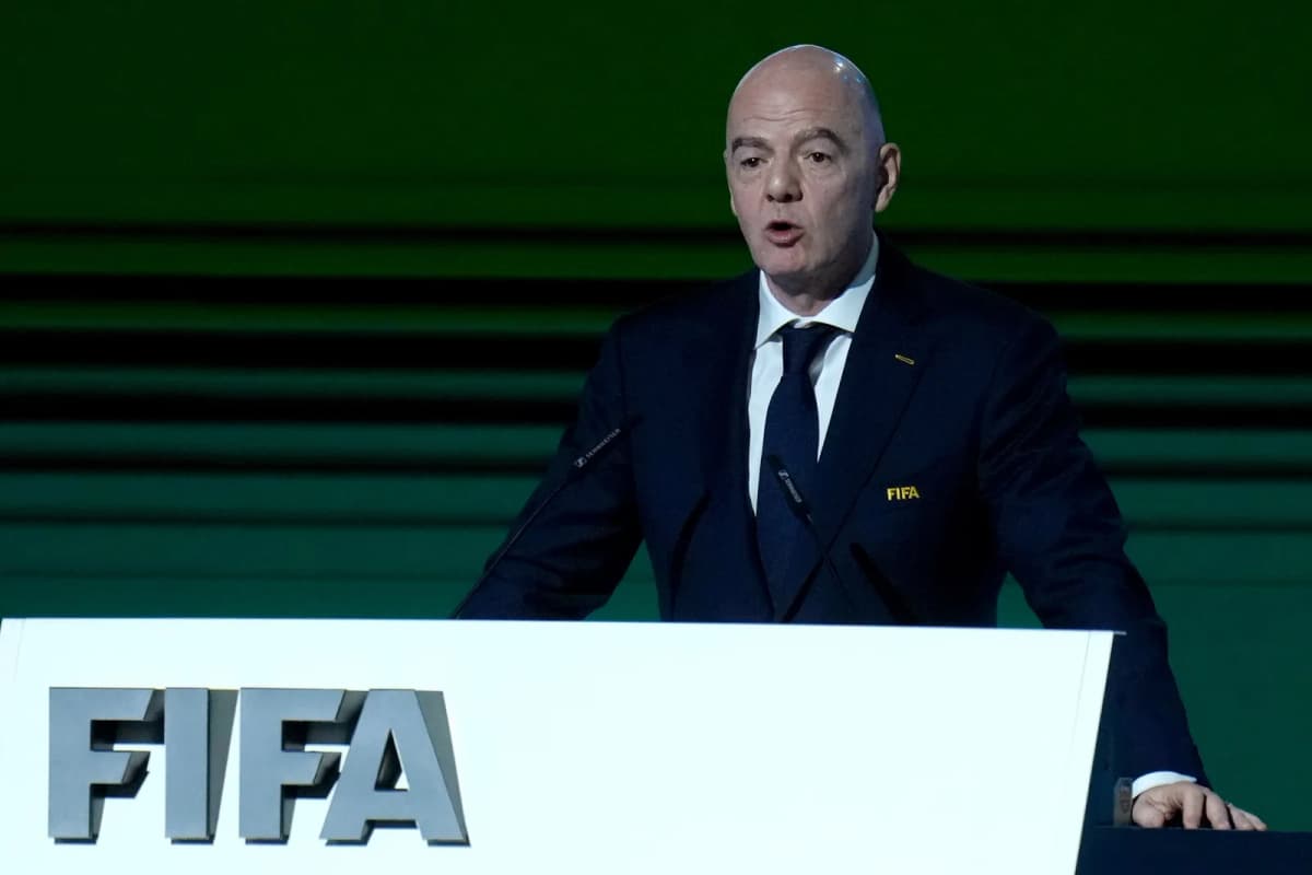 Gianni Infantino, presidente de la FIFA, durante el 76.º Congreso del organismo en Vancouver, en una imagen de archivo.