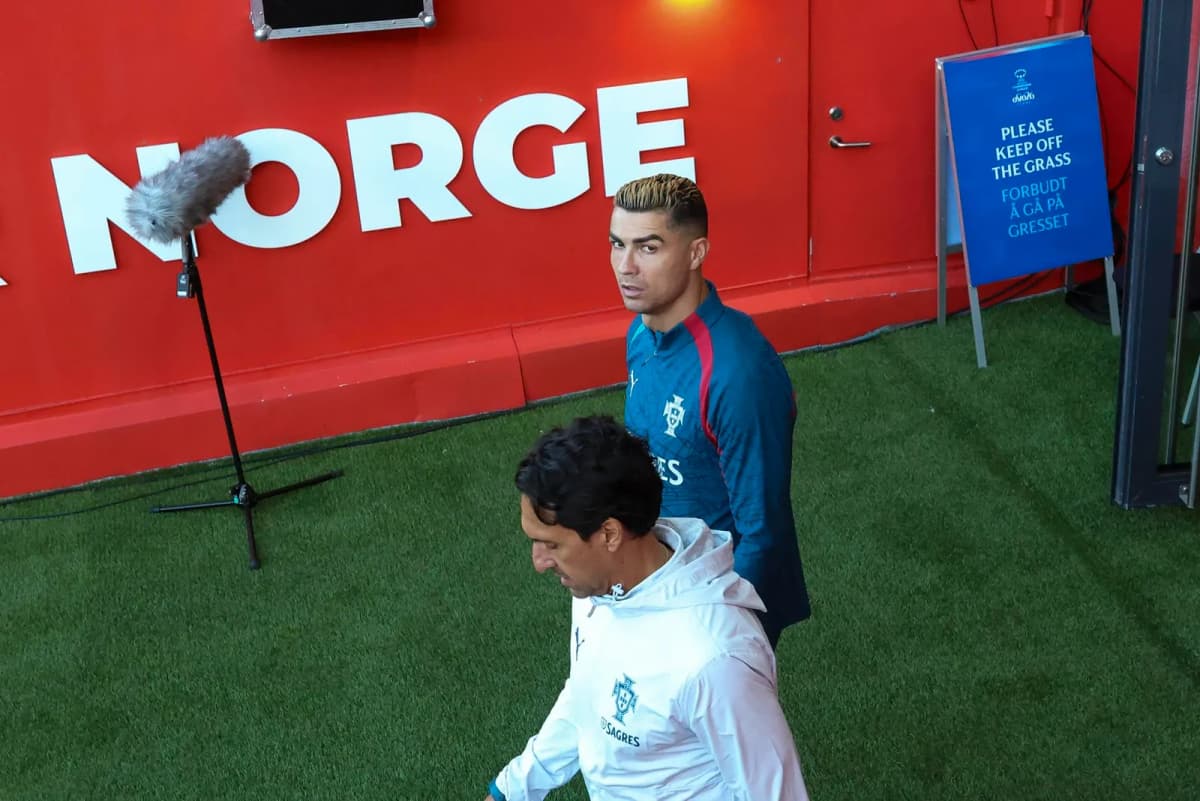 Cristiano Ronaldo, delantero portugués, durante un partido con la selección de Portugal, en una imagen de archivo.