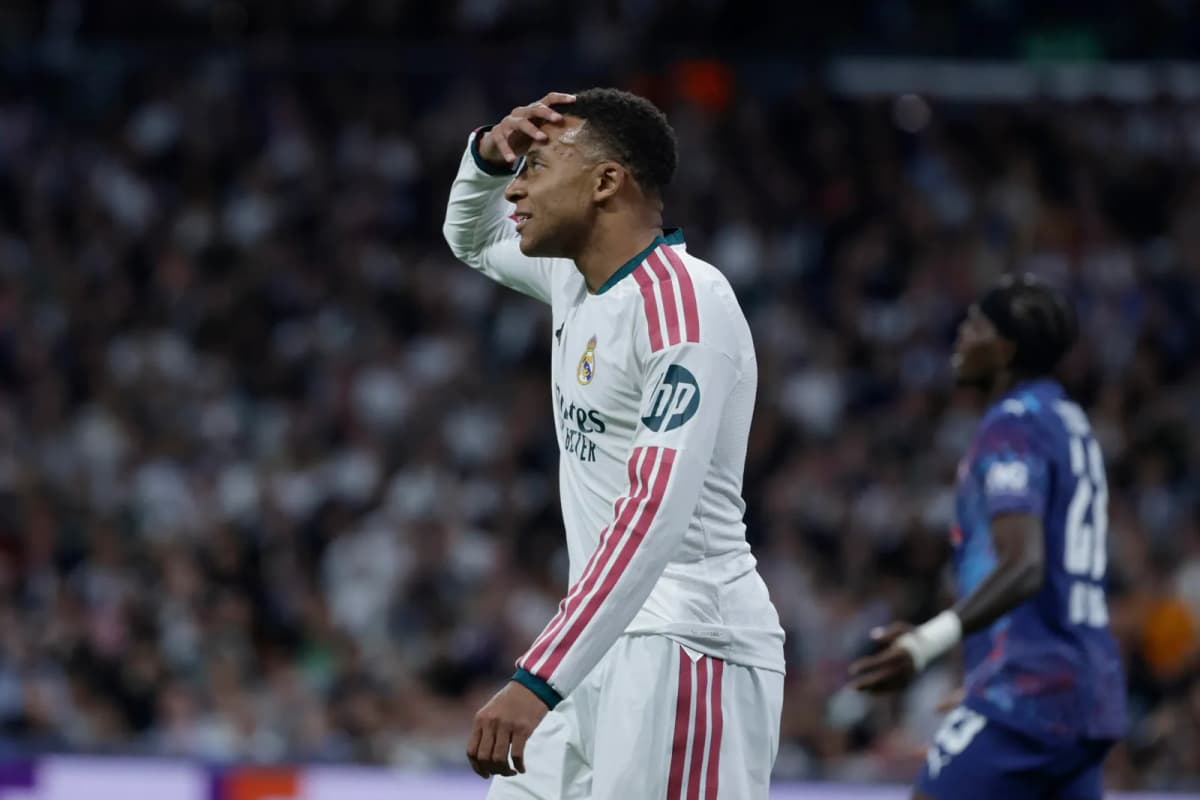 Kylian Mbappé, delantero del Real Madrid, en una imagen de archivo tras la polémica que provocó la retirada de sus campañas publicitarias en China.