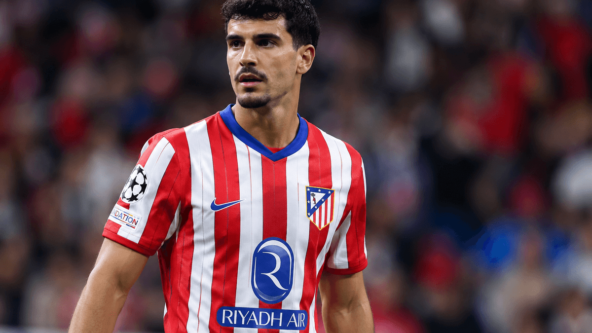 El centrocampista estadounidense Johnny Cardoso, del Atlético de Madrid, durante un partido de fútbol.