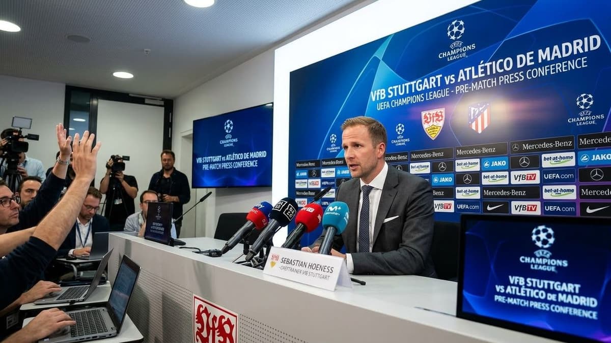 Sebastian Hoeness, entrenador del Stuttgart, analiza el duelo ante el Atlético de Madrid y elogia al argentino Diego Simeone antes del partido europeo.
