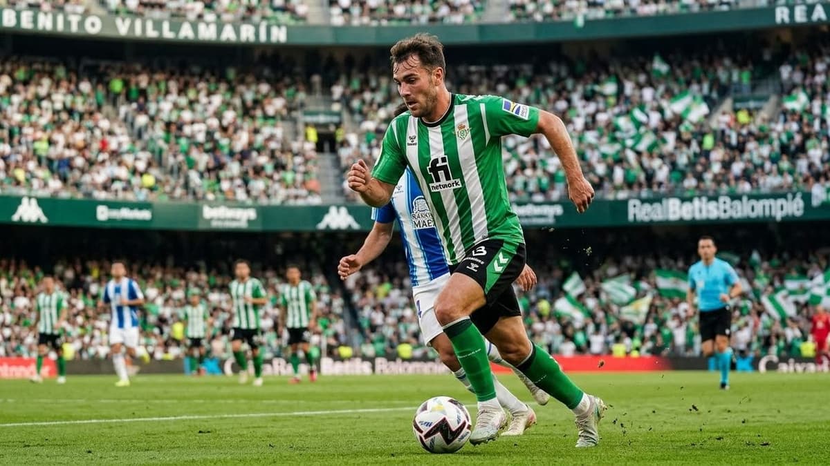 El español Aitor Ruibal durante un partido con el Betis, equipo al que regresa tras cinco meses de recuperación por una lesión de rodilla.