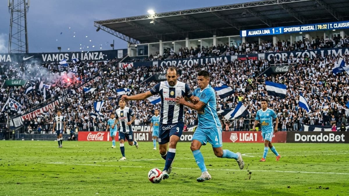 Sporting Cristal líder del Clausura tras derrotar 3-2 a Alianza Lima en la decimocuarta jornada del fútbol peruano.