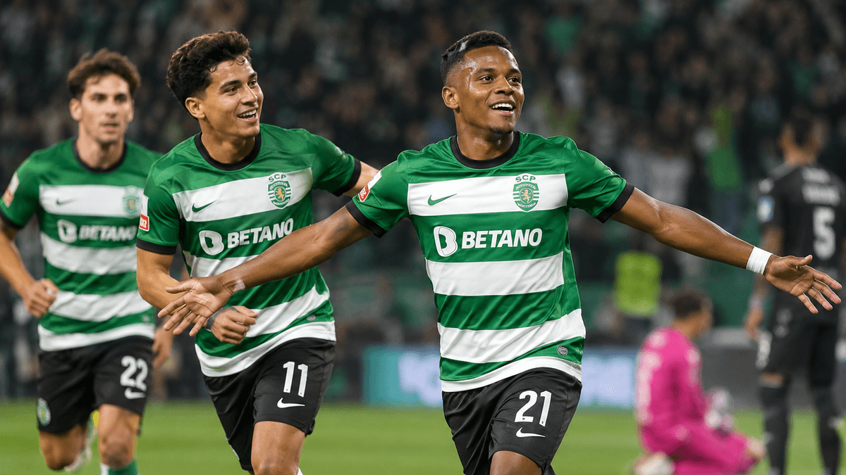 El Sporting celebra su triunfo 0-2 ante el Casa Pia, una victoria del Sporting que devuelve al equipo a la senda ganadora en Portugal.