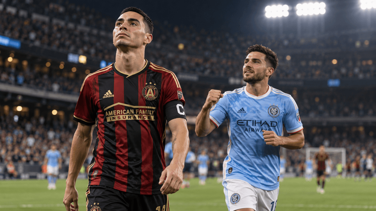 El paraguayo Miguel Almirón, capitán de Atlanta United, durante el encuentro frente a New York City FC.