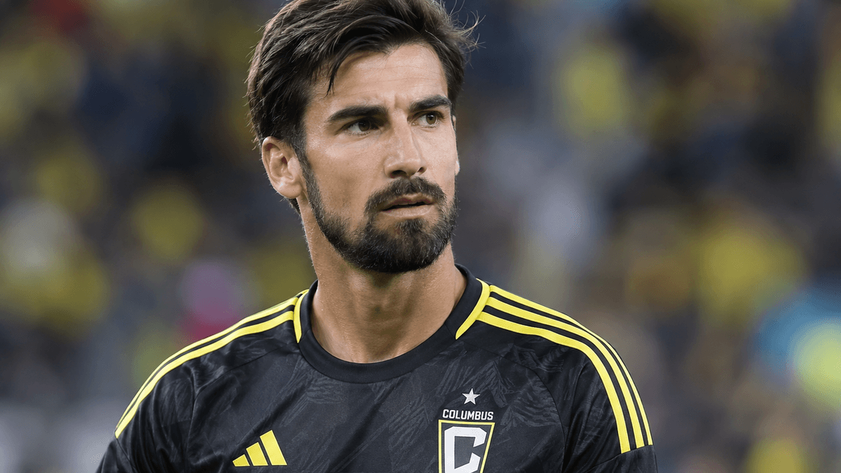 André Gomes durante una comparecencia virtual en la que recordó su etapa junto al argentino Lionel Messi y su trayectoria en el fútbol europeo.