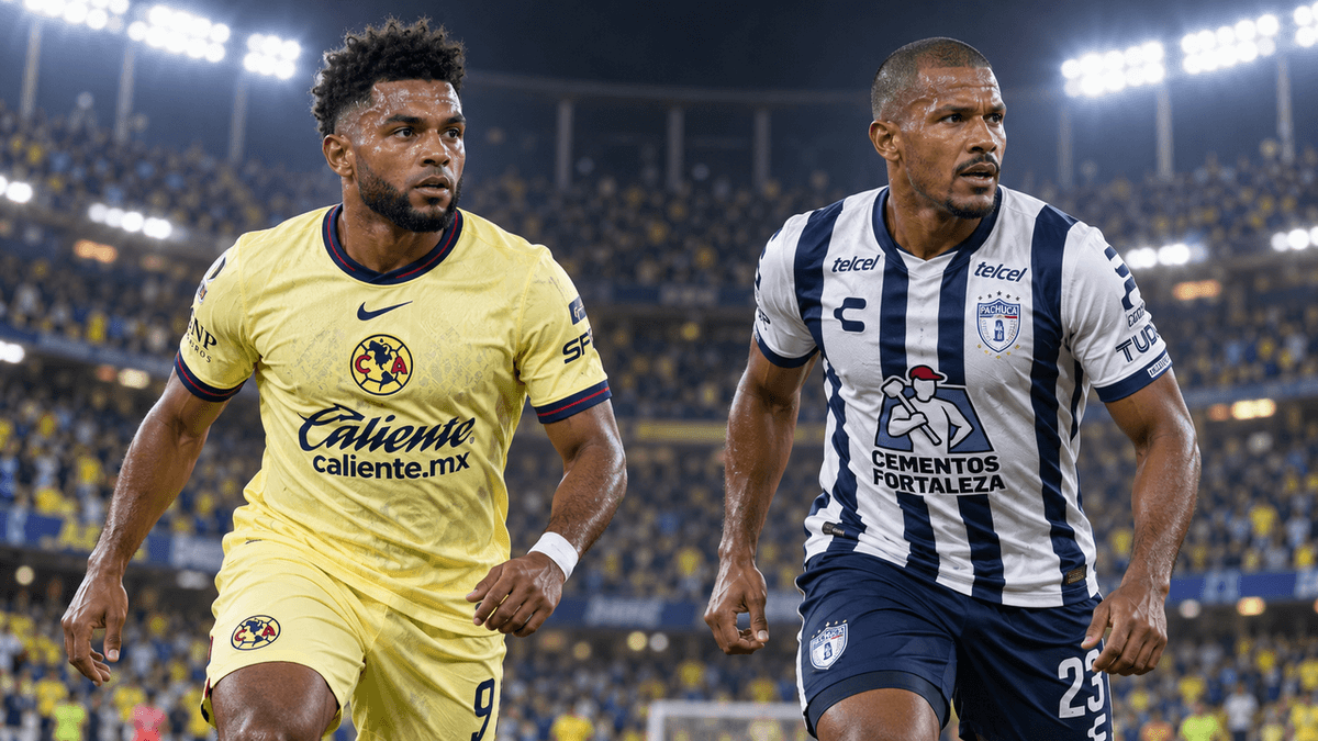 Imagen sugerida del colombiano Miguel Borja y el venezolano Salomón Rondón, delanteros del América y Pachuca.