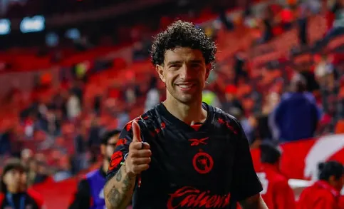 El uruguayo Nacho Rivero durante un partido con Tijuana, equipo que hoy visita al América por la Liga MX.