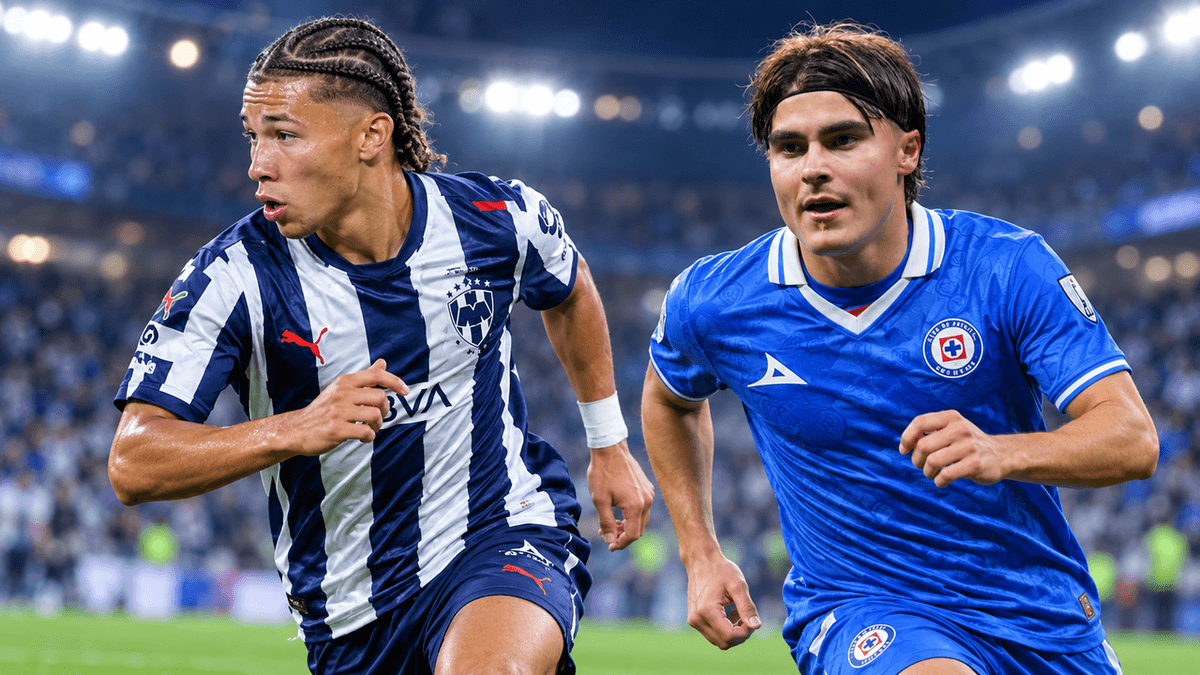 Futbolistas de Monterrey y Cruz Azul, clubes con minutos pendientes en la regla de menores de la Liga MX.