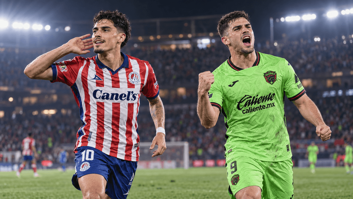 Los mexicanos Benjamín Galdames y Luca Martínez Dupuy, protagonistas del viernes de Liga MX con San Luis y Juárez.