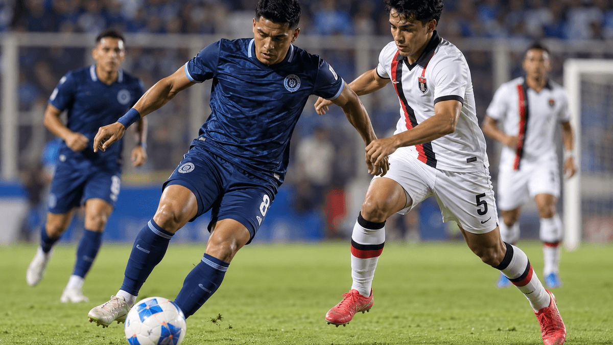 Imagen sugerida de futbolistas del Motagua y el Alajuelense durante las semifinales de la Copa Centroamericana de la Concacaf.