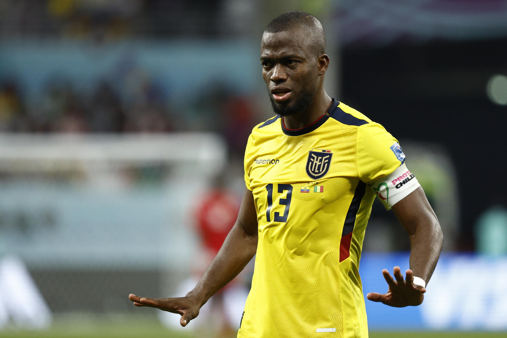 Énner Valencia de Ecuador, en una fotografía de archivo. EFE/ Rodrigo Jiménez