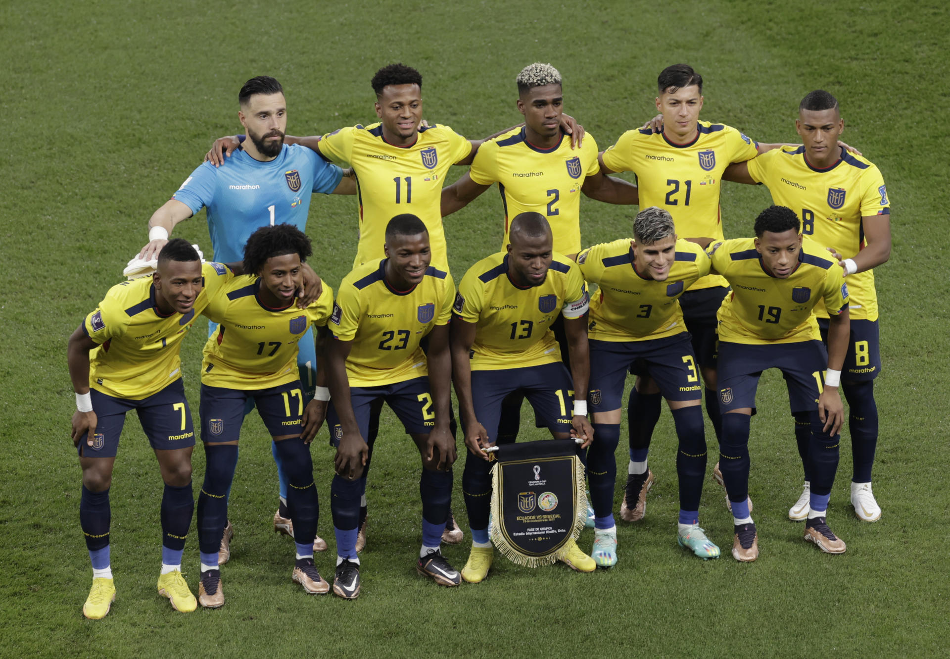 Jugadores de la Selección de Ecuador, en una fotografía de archivo. EFE/Antonio Lacerda