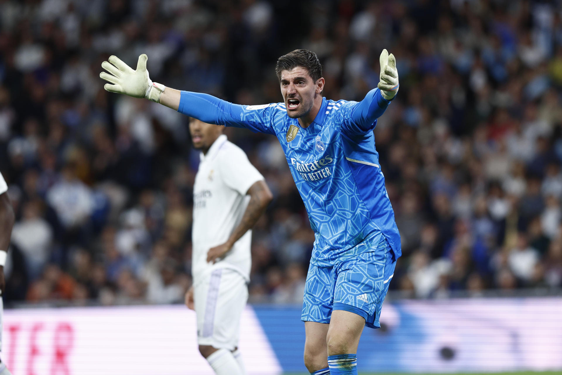 El guardameta belga del Real Madrid, Thibaut Courtois, en una foto de archivo. EFE/Rodrigo Jiménez.