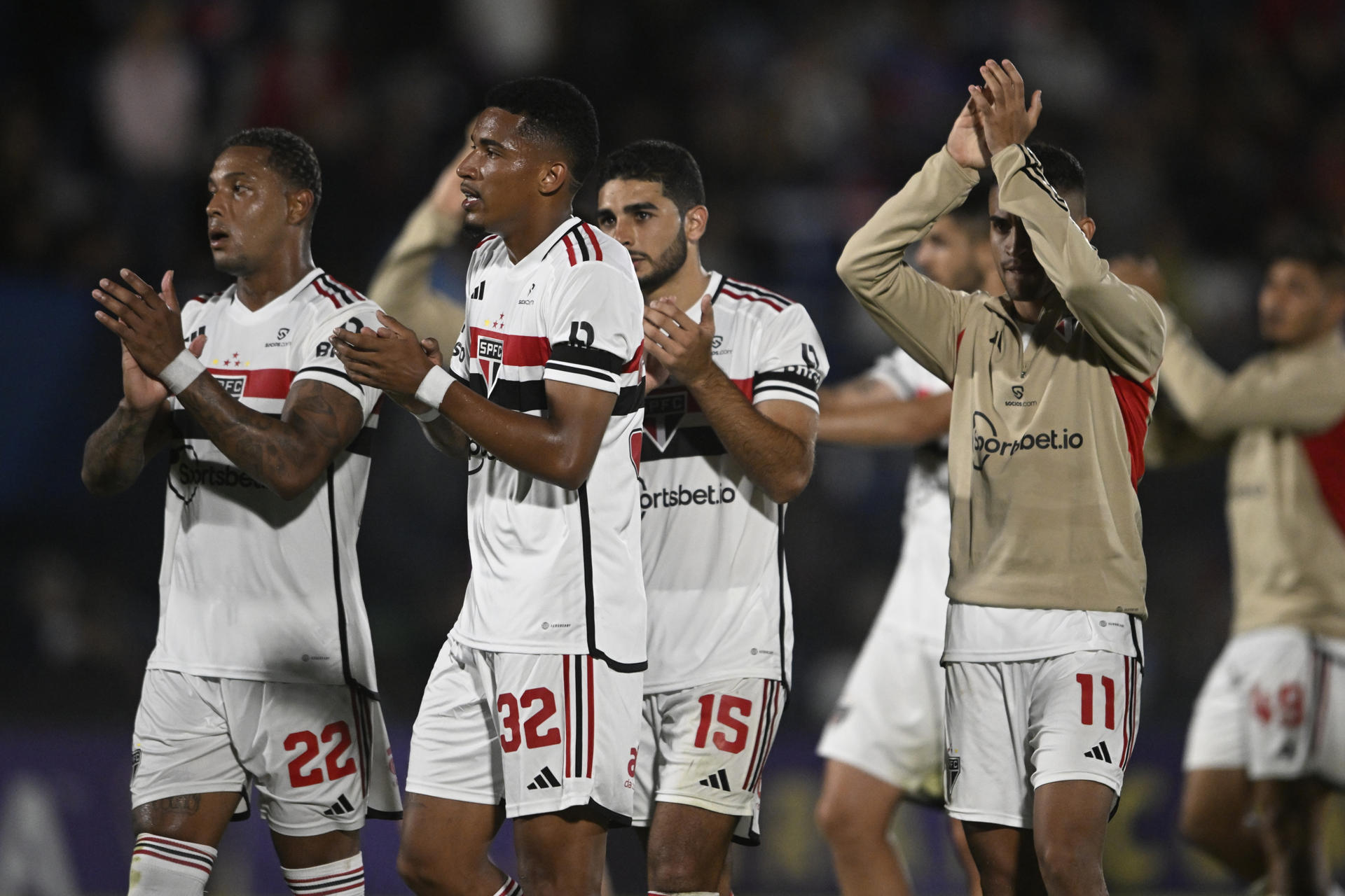 Jugadores de Sao Paulo, en una fotografía de archivo. EFE/Diego Haliasz