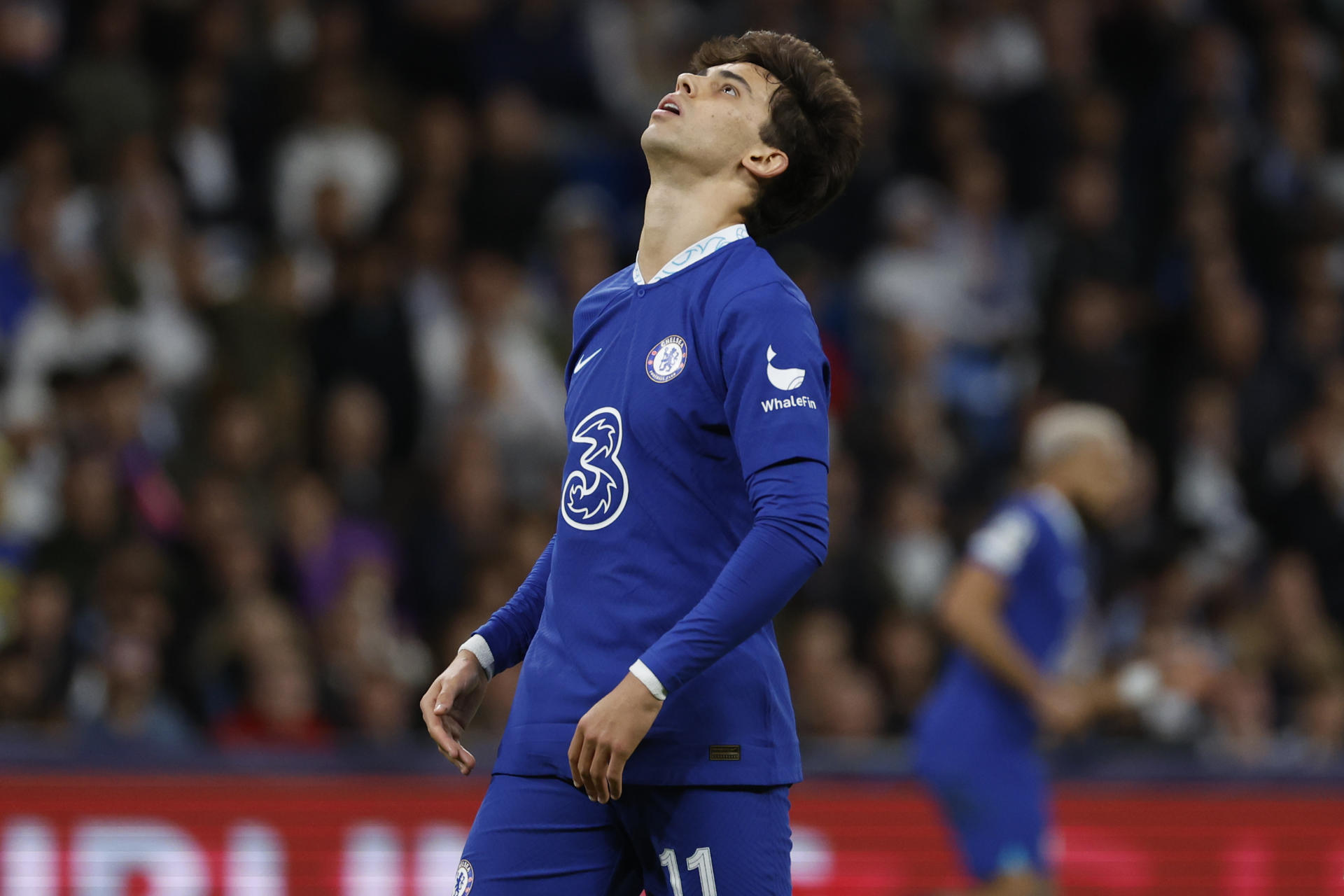 Joao Félix se lamenta durante el partido contra el Real Madrid. EFE/ Juanjo Martin