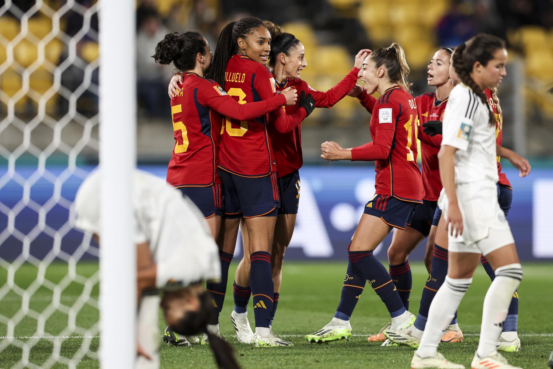 Esther Gonzalez, de España, durante el partido ante Costa Rica. EFE/EPA/RITCHIE B. TONGO